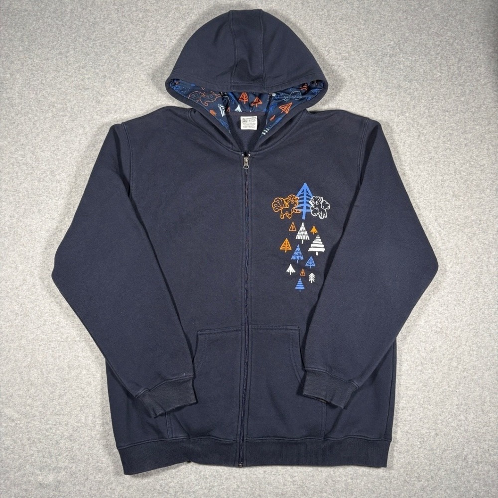 Pokémon Center Hoodie Full Zip Men's 2XL Navy Pokémon Graphic Vulpix 2017